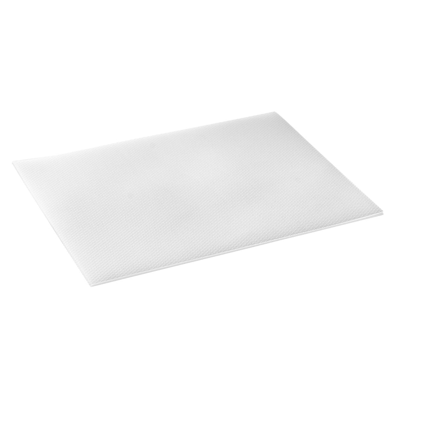 Weißes rechteckiges Blatt mit Textur, isoliert auf weißem Hintergrund