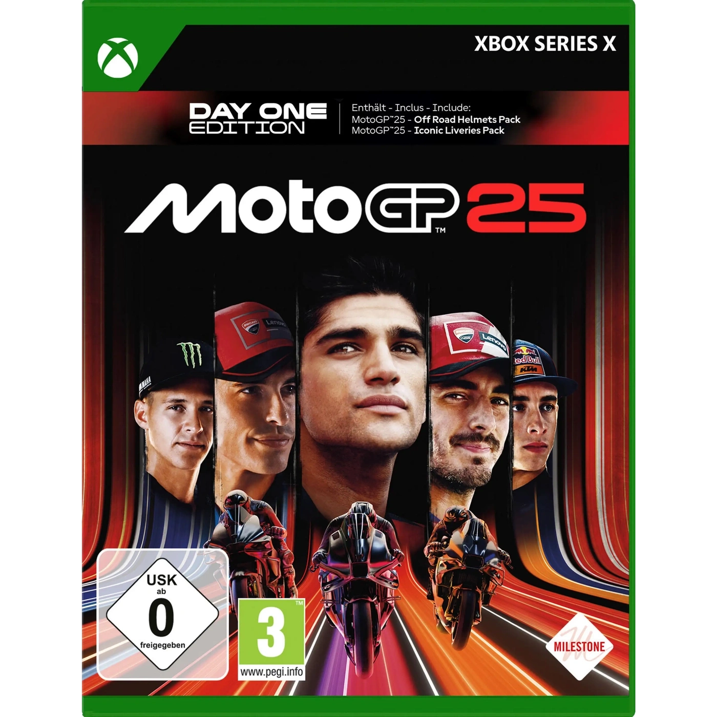 Motorenrennen auf Xbox Series X im MotoGP 25 Day One Edition Spiel