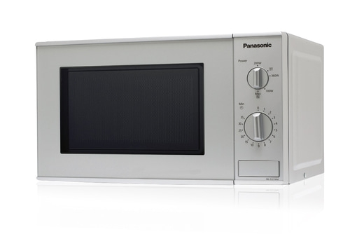 PANASONIC Mikrowelle 800 Watt 20 Liter NN-E221MMEPG 25,5 cm Drehteller grau