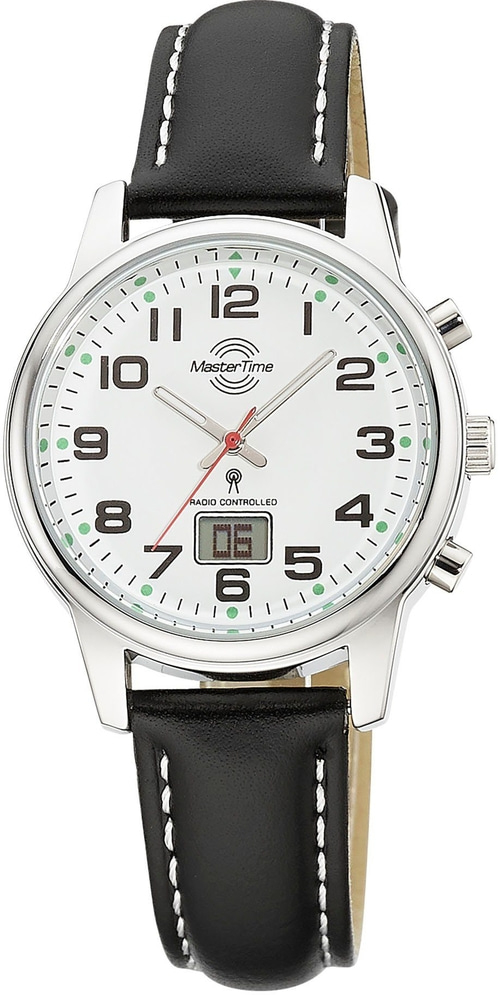MASTER TIME Armbanduhr Damen MTLA-10814-12L Quarz Datum Mineralglas 34mm B-WARE