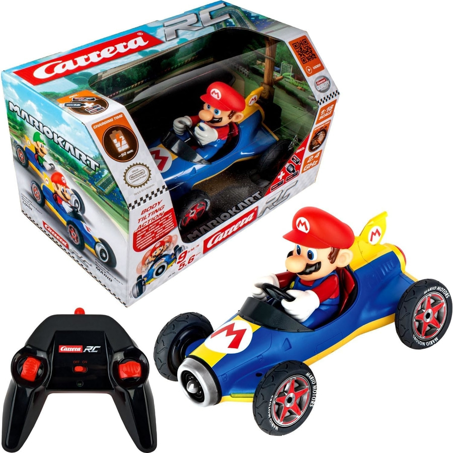 CARRERA Mario Kart Mach 8 Mario Ferngesteuertes Auto RC Auto Reenauto ab 6 NEU