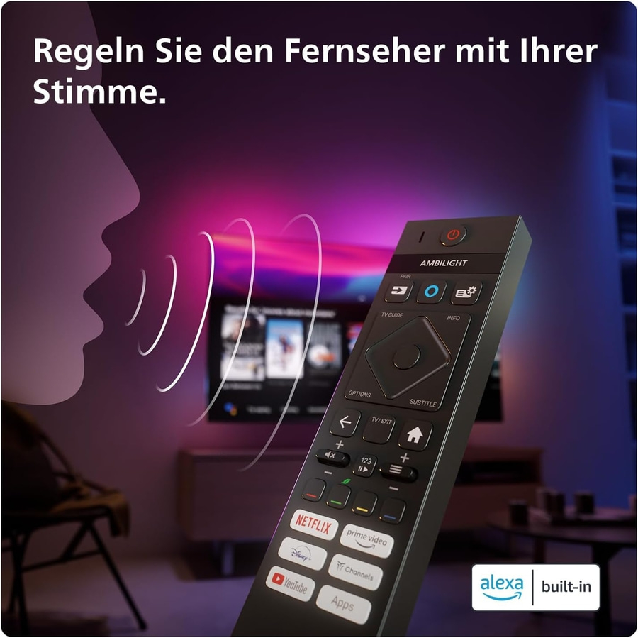 PHILIPS OLED Ambilight Fernseher 65 Zoll 4K UHD Smart TV 120 Hz 65OLED759/12