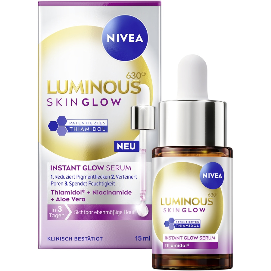 NIVEA LUMINOUS630® Skin Glow Instant Serum +Expert Filler Hyaluron +Tagespflege