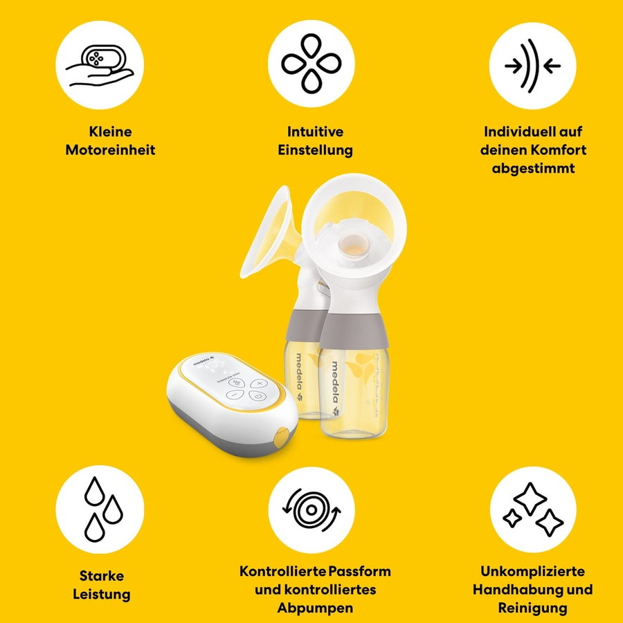 MEDELA Freestyle™ Mini Classic elektrische Doppelmilchpumpe klein leistungsstark