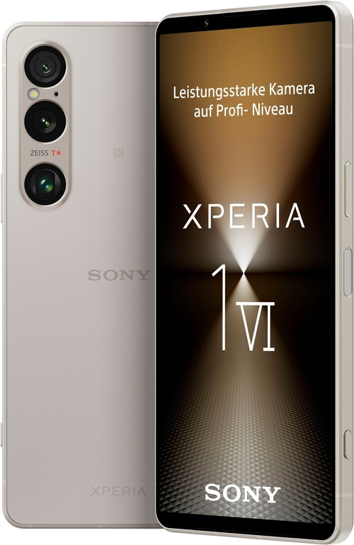 SONY Xperia 1 VI 6,5Zoll Smartphone 256GB 52MP ZEISS Kamera Platin Silber B-WARE