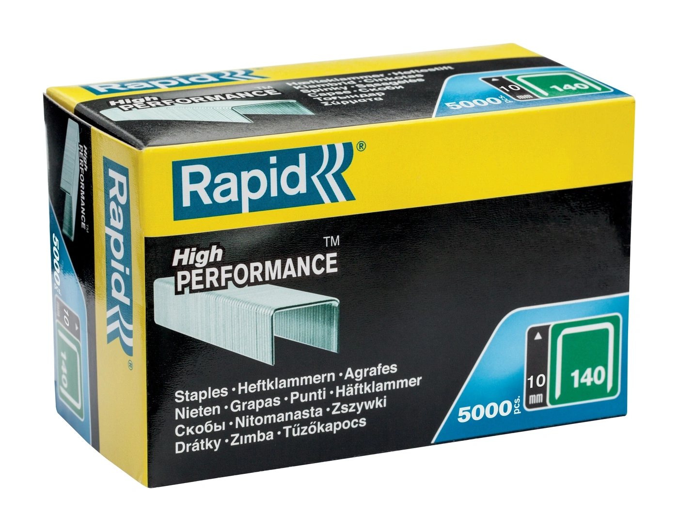 Kartonverpackung für Rapid Heftklammern, High Performance, 5000 Stück, 140 mm