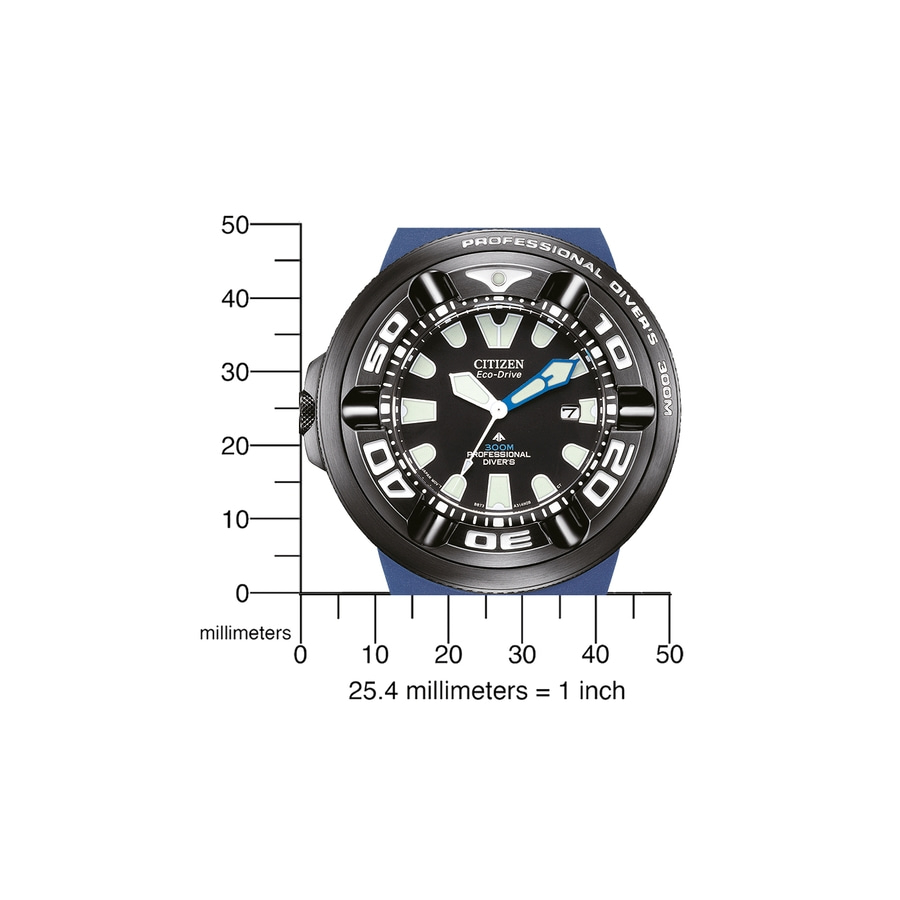 CITIZEN Armbanduhr Promaster Professional Diver 300 BJ8055-04E Solar 48mm B-Ware