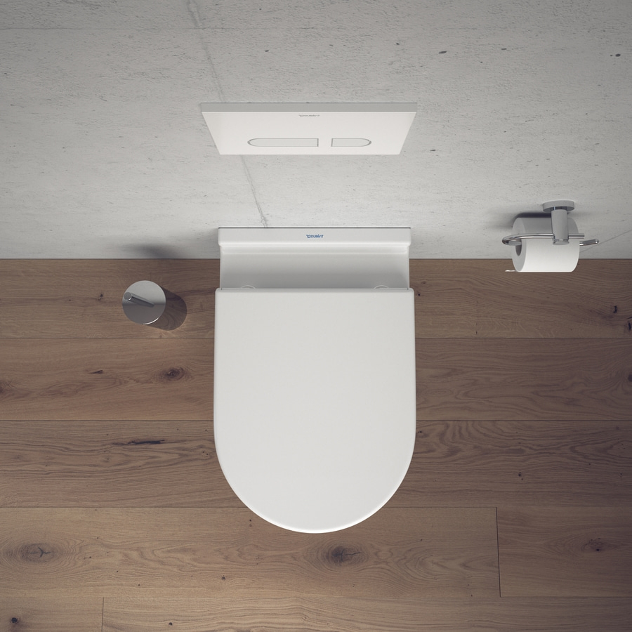 DURAVIT Starck 3 Wand-WC Set WC-Sitz randlos Toilette Absenkautomatik weiß