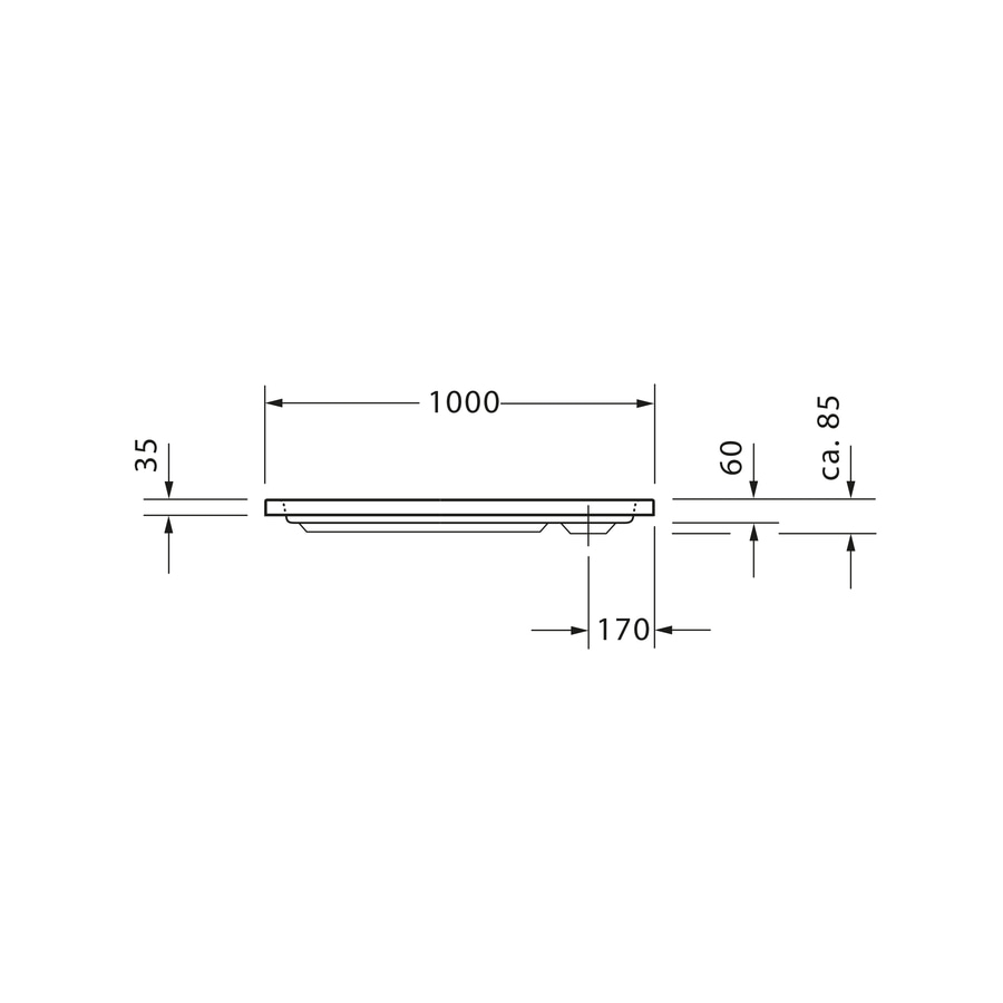 DURAVIT Duschwanne D-Code 1000x700mm Weiß Rechteck Ablaufdurchmesser 90mm
