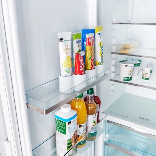 BETTY BOSSI Kühlschrank Organizer Tuben-Aufbewahrung bis zu 6 Tuben Weiß