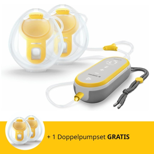 MEDELA Elektrische Doppel-Milchpumpe Freestyle™ + 1 Doppelpumpset GRATIS