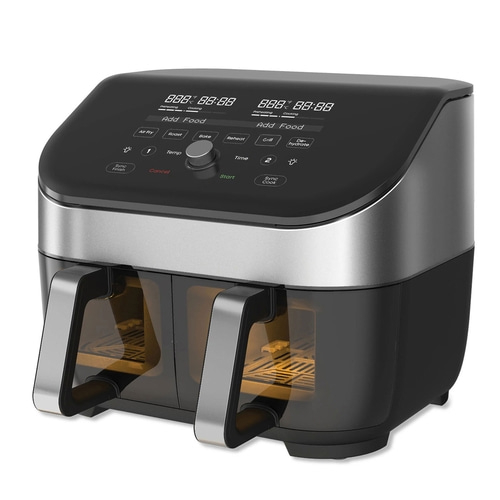 INSTANT POT Vortex Plus Dual Airfryer Heißluftfritteuse 7,6L ClearCook Edelstahl