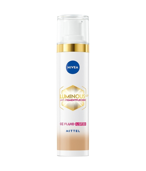 NIVEA LUMINOUS630® Anti-Pigmentflecken CC Fluid 3-in-1 02 Mittel LSF30 40ml