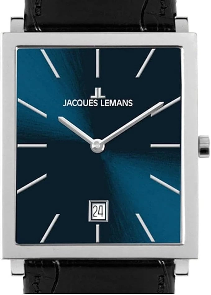 JACQUES LEMANS Nizza 1-2173B Armbanduhr 35x30mm Quarz Leder Datum B-WARE
