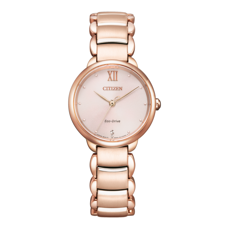 CITIZEN Damen Armbanduhr EM0922-81X Solar Saphirglas Edelstahl 28mm B-Ware
