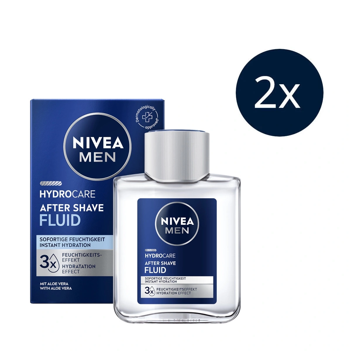 NIVEA MEN Hydrocare After Shave Fluid mit 3x Feuchtigkeitseffekt