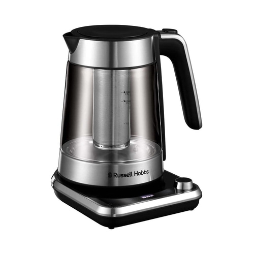RUSSEL HOBBS Wasserkocher Glas mit Temperatur Attentiv 26200-70 Edelstahl