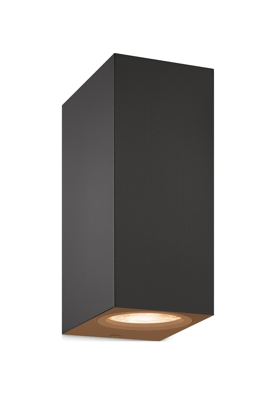 WIZ smarte LED Wandleuchte Wandlampe 345lm dimmbar IP20 Metall schwarz