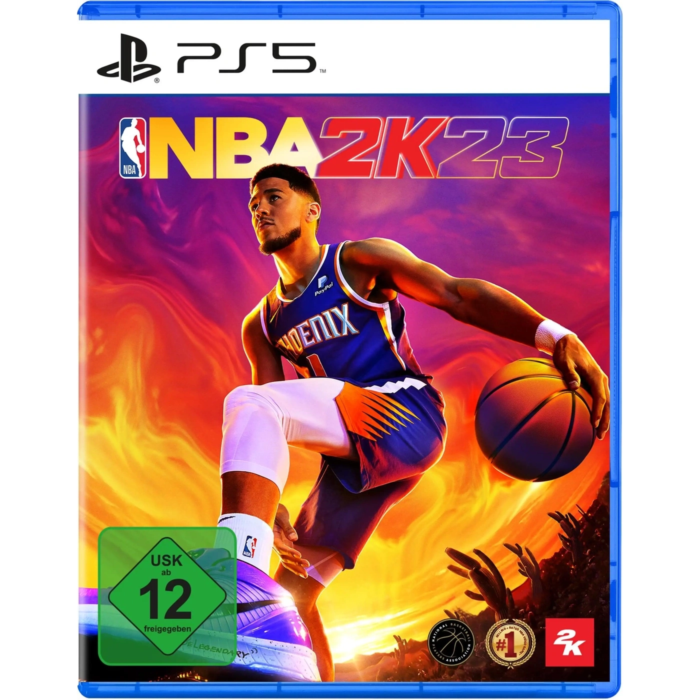 NBA 2K23 Hülle für PS5 mit Devin Booker und Altersfreigabe ab 12