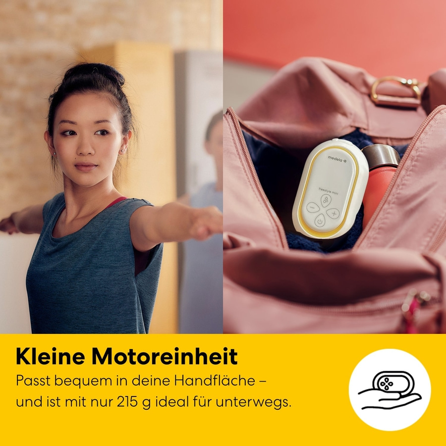 MEDELA Freestyle™ Mini Classic elektrische Doppelmilchpumpe klein leistungsstark