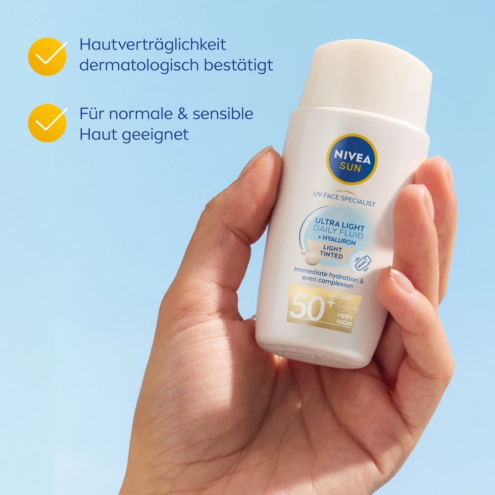 Nivea Sun Sonnencreme, Hautverträglichkeit, dermatologisch bestätigt, für normale Haut