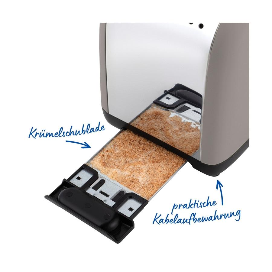 RUSSELL HOBBS Toaster Colours Plus 2 Scheiben 6 Stufen Brötchenaufsatz Mocha