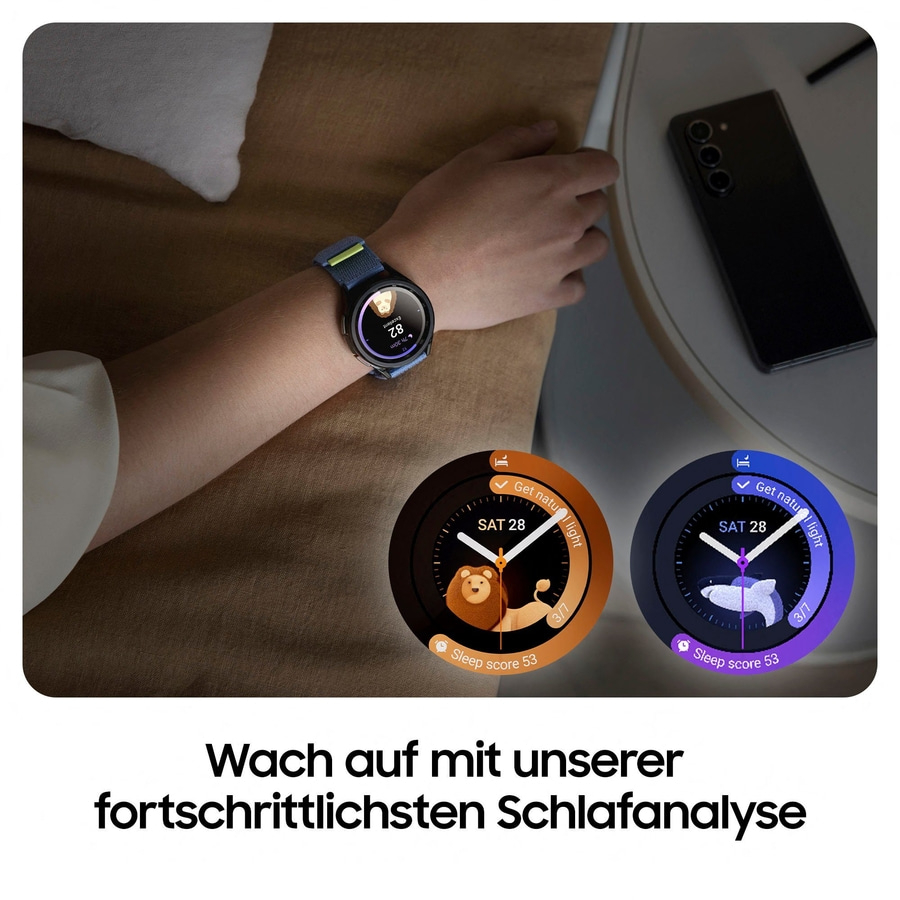 SAMSUNG Galaxy Watch6 Classic Smartwatch 43 mm Bluetooth NFC schwarz B-WARE