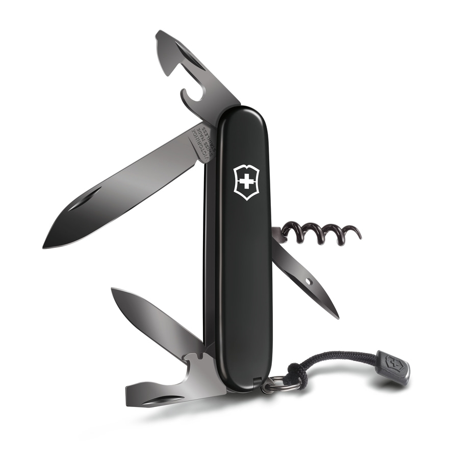 VICTORINOX Taschenmesser Spartan Onyx Black Alltagswerkzeug 10 Funktionen