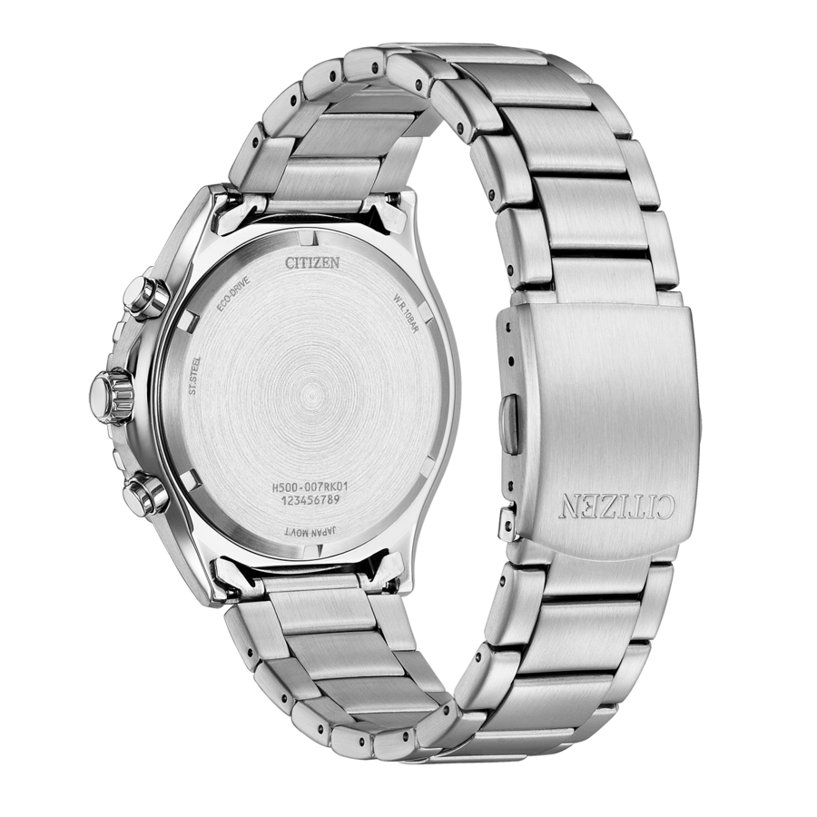CITIZEN Herren Armbanduhr AT2560-84L Solaruhr Chronograph Datum 43mm B-Ware