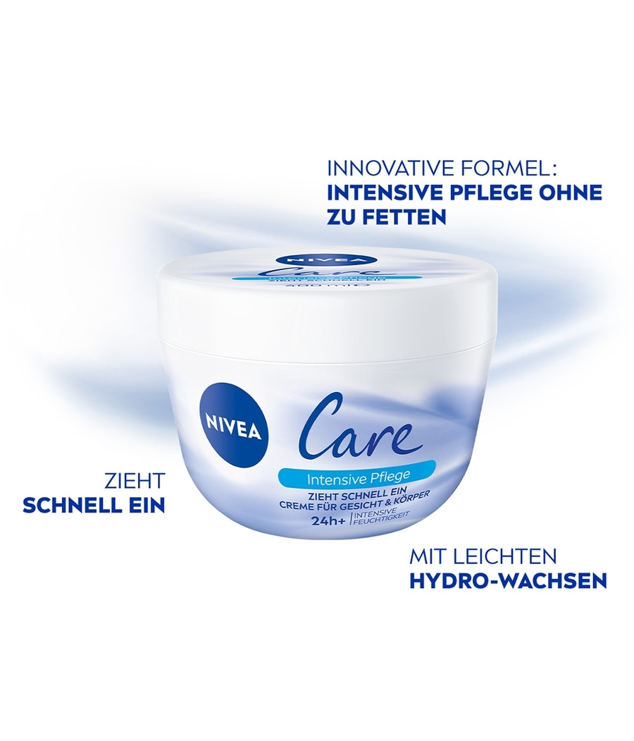 NIVEA Care Pflegecreme 24h+ Feuchtigkeit schnell einziehend Body Lotion 2x 400ml