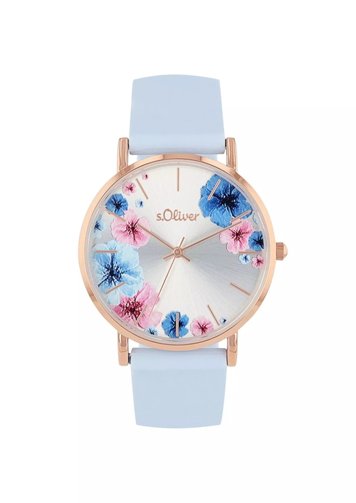 S.OLIVER Armbanduhr Damen 2038371 Quarzuhr Silikon 35mm 3ATM B-WARE