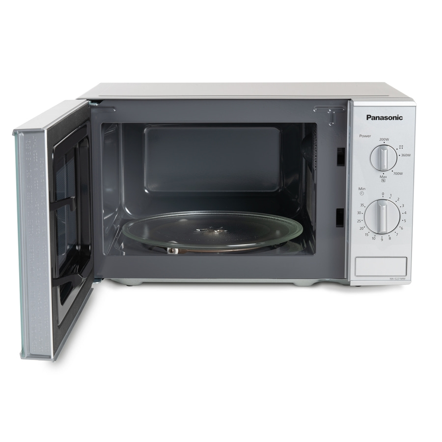 PANASONIC Mikrowelle 800 Watt 20 Liter NN-E221MMEPG 25,5 cm Drehteller grau