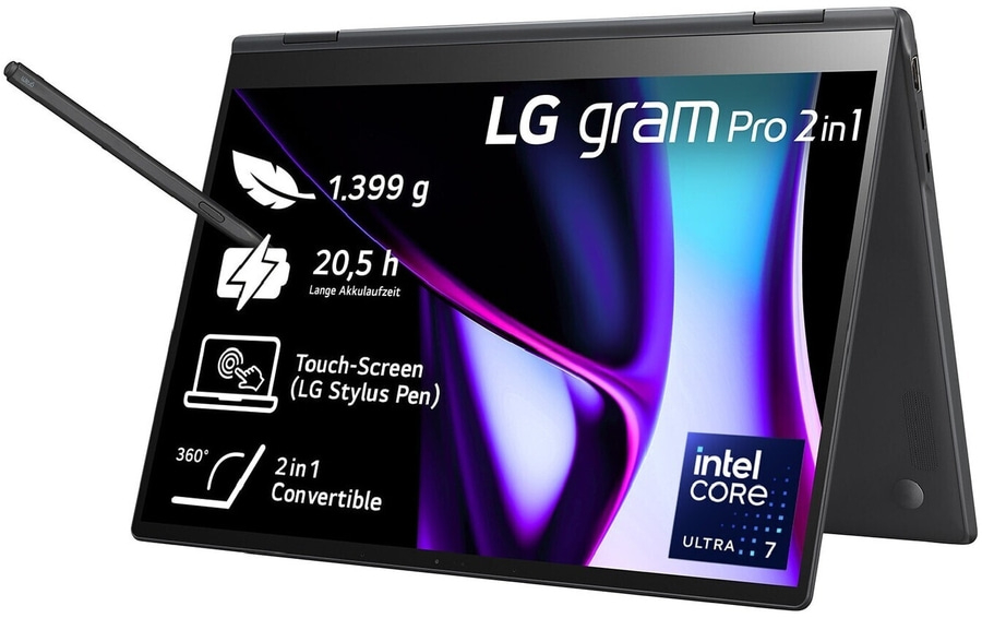 LG Convertible Notebook Gram Pro 2in1 16Zoll 1TB SSD Intel Core Ultra 7 B-WARE