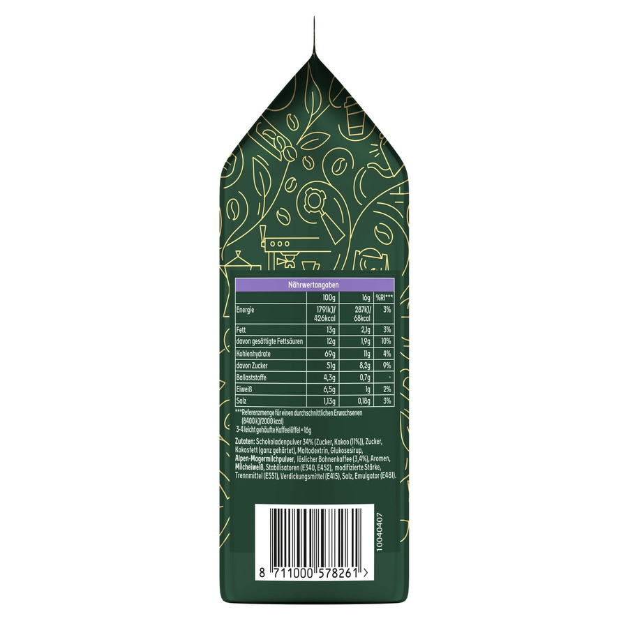 JACOBS Löskaffee Typ Cappuccino Choco Nuss 12x 400g Tüten Kaffee Milka Geschmack
