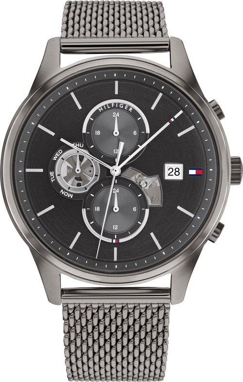 TOMMY HILFIGER Herren Armbanduhr Multifunktionsuhr DRESS 1710506 Herrenuhr