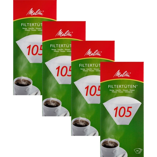 4x MELITTA Kaffeefilter Pyramiden Filterpapier PA 105 G Filter