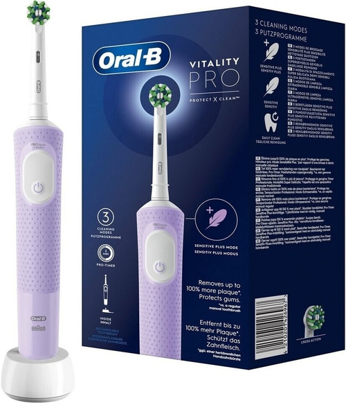 Elektrische Zahnbürste Oral-B Vitality Pro, 3 Putzprogramme, Sensitive Plus, schützt das Zahnfleisch