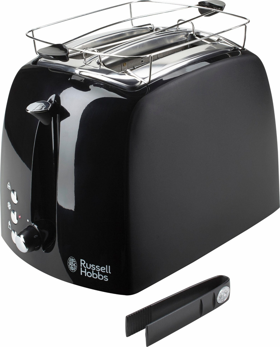 RUSSELL HOBBS Toaster Textures Plus 22601-56 für 2 Scheiben 850 Watt schwarz