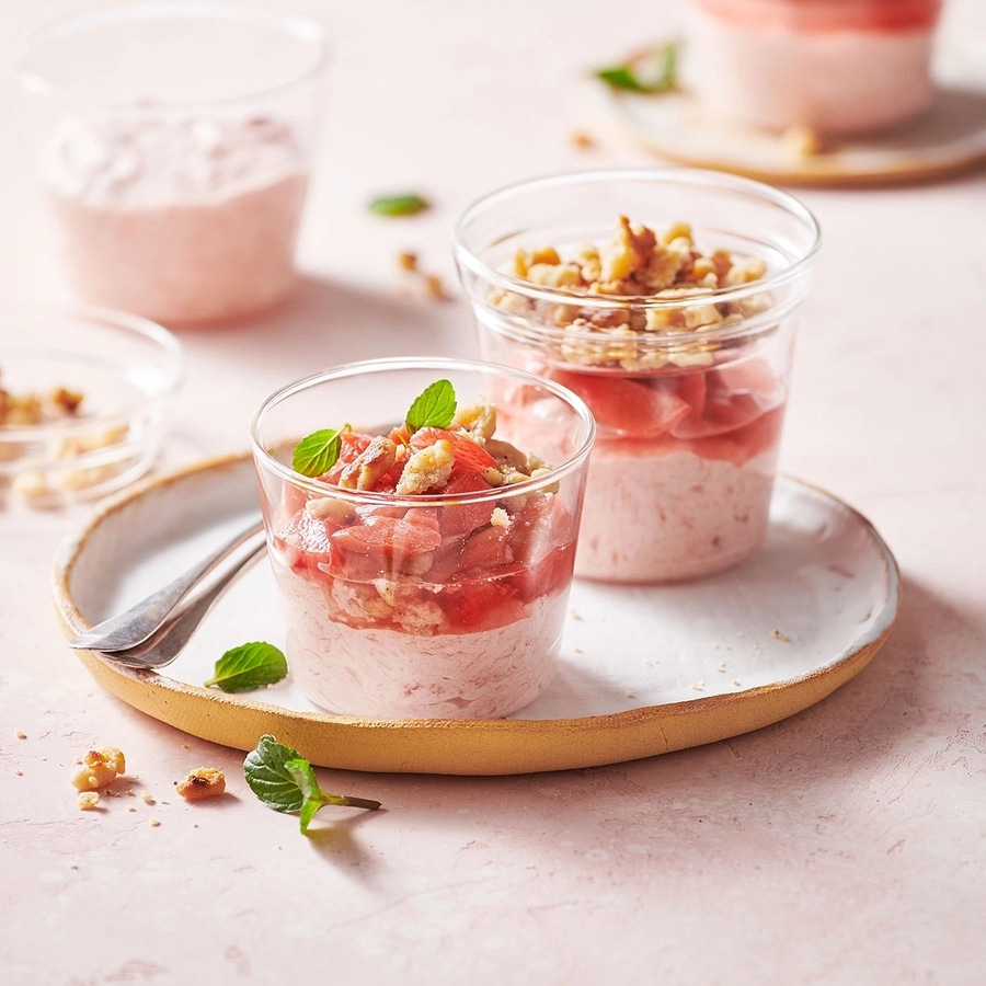 BETTY BOSSI Dessertglas doppelstöckig, 2 dl - 2 Stk. Nachtisch Dessert Glas NEU