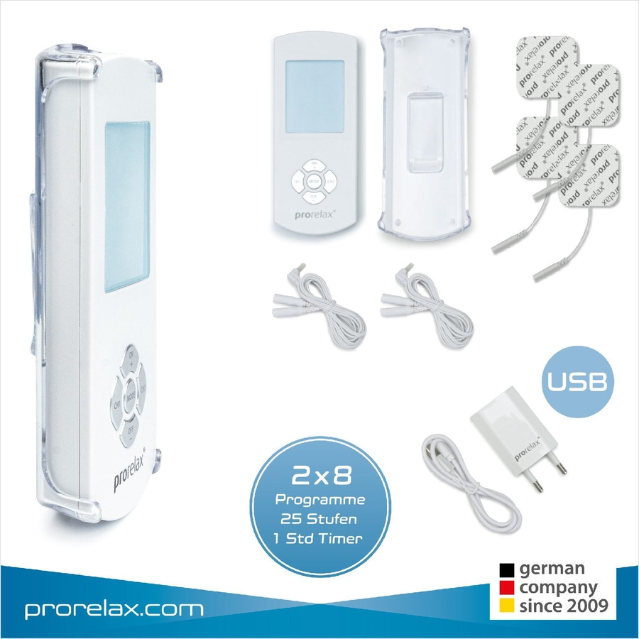 KORONA Electric Elektrostimulationsgerät prorelax TENS+EMS Duo weiß NEU