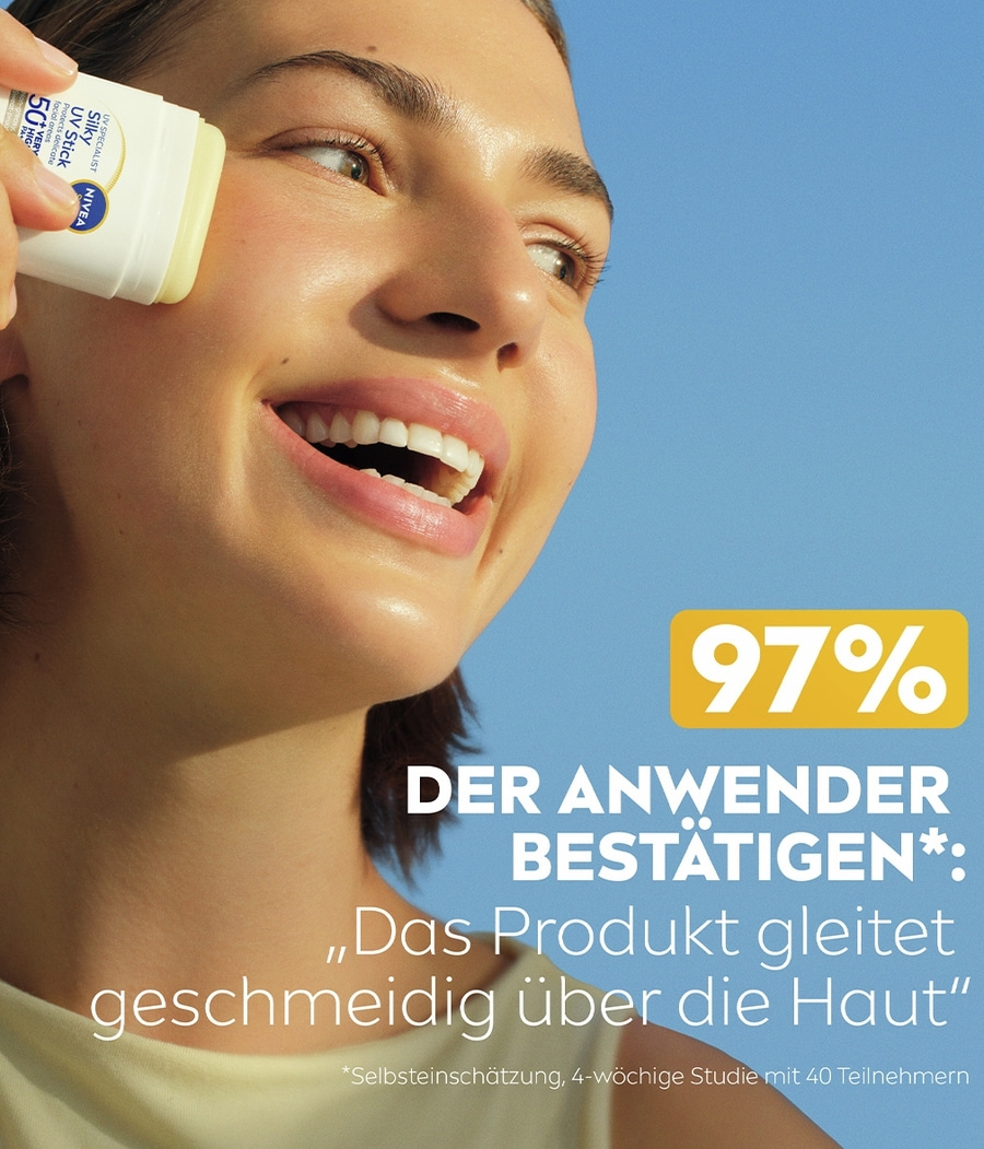 NIVEA SUN Breathable UV Specialist Silky UV Stick LSF 50+ 98 % UVB-Schutz