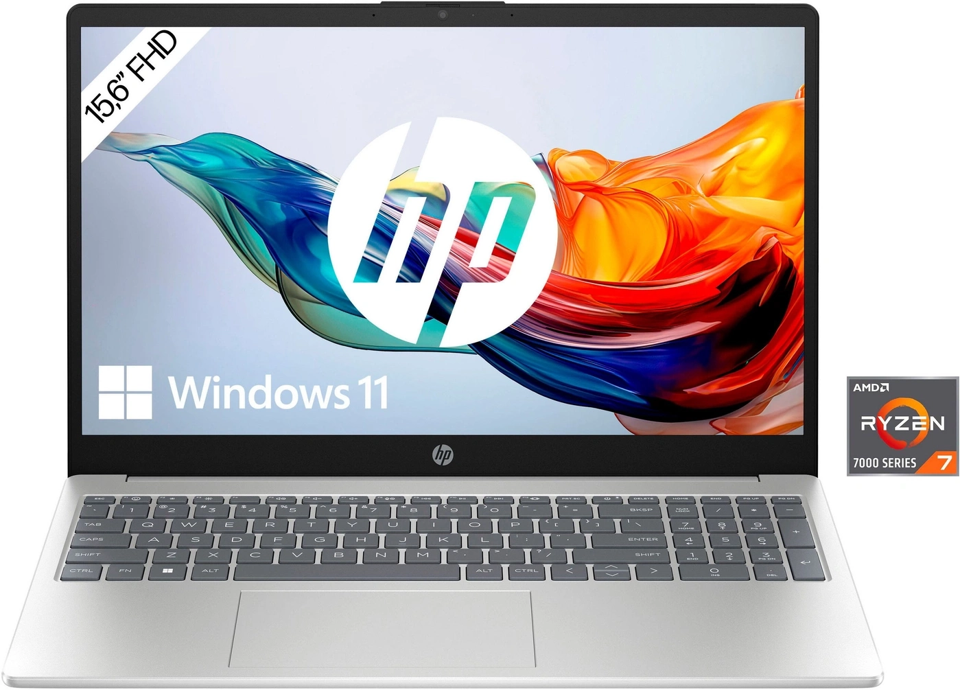 HP Notebook 15-fc0272ng 15,6Zoll 1TB SSD 16GB DDR4-RAM Ryzen 7-7730U B-WARE