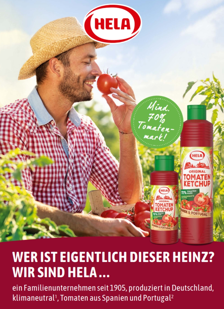 Hela Ketchup Original Tomaten Ketchup 300 ml Flasche Tomatenketchup