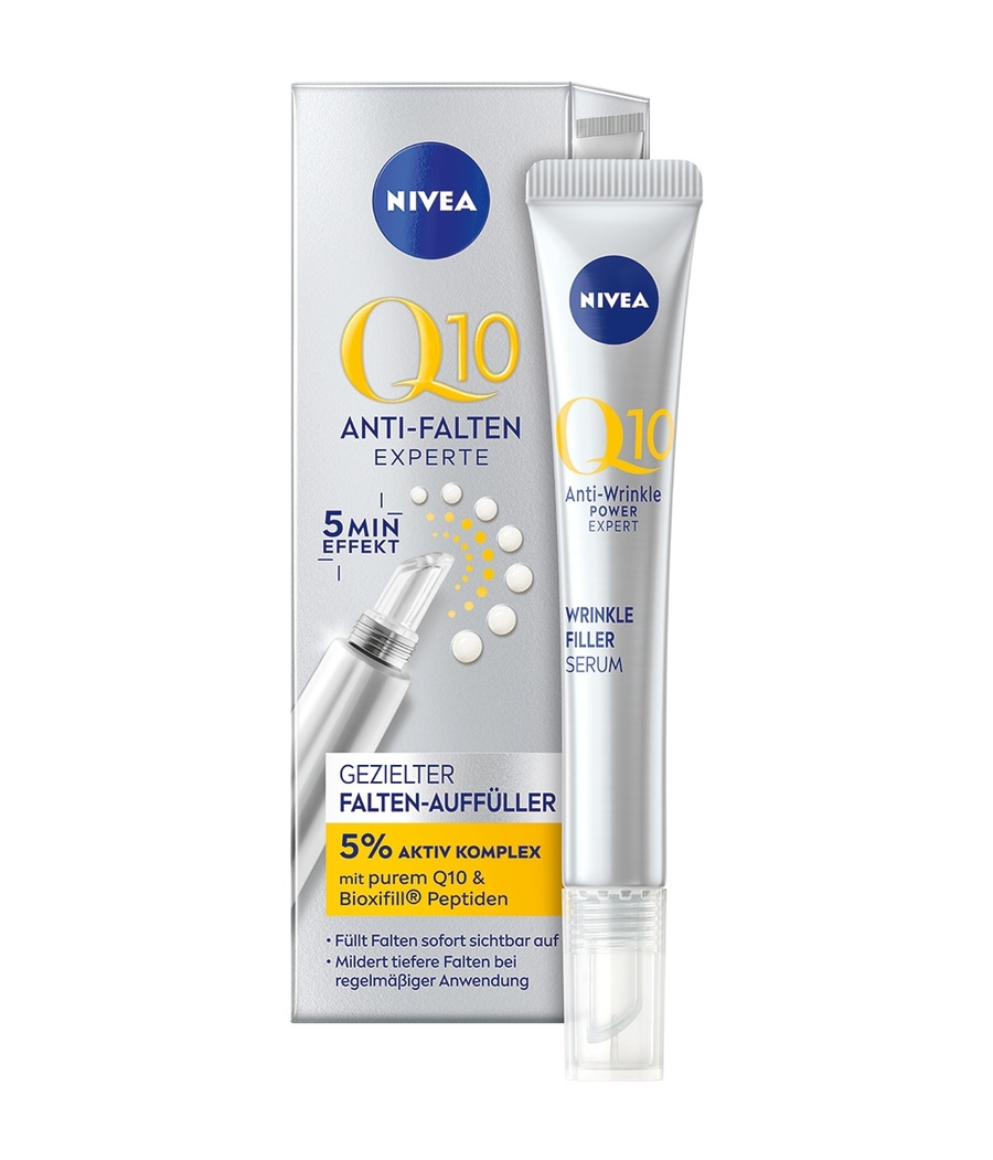 Nivea Q10 Anti-Falten Experte, Faltenfüller Serum, 5 Minuten Effekt, Hautpflege