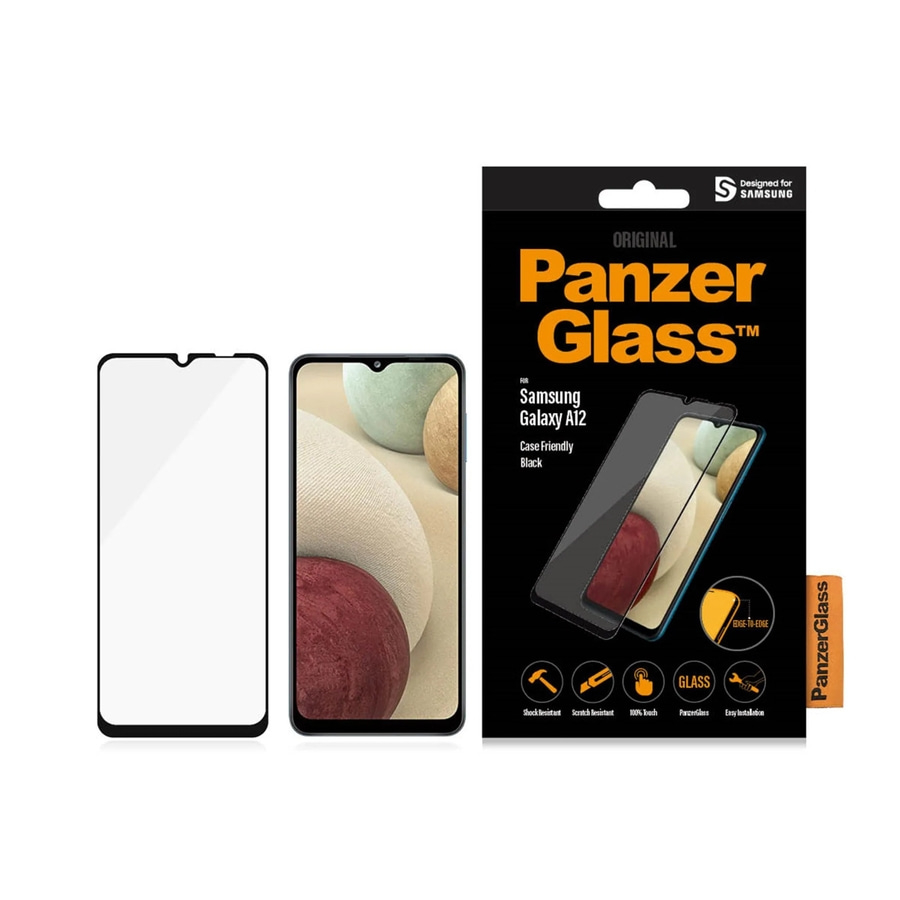 PanzerGlass™ Samsung Galaxy A12 Displayschutzglas Displayfolie Das Original