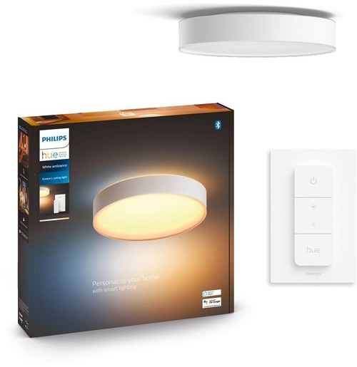 PHILIPS Hue Enrave LED Deckenleuchte 2700Kelvin Smart Home Bluetooth 4300lm Weiß