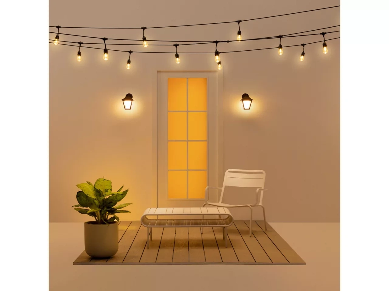WIZ LED Wandleuchte Classic Outdoor 2700–5000K 1000lm IP44 Smart Schwarz NEU