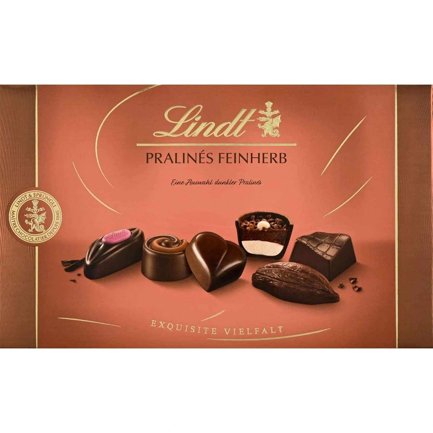 Lindt Pralinés, dunkle Auswahl, exquisite Vielfalt