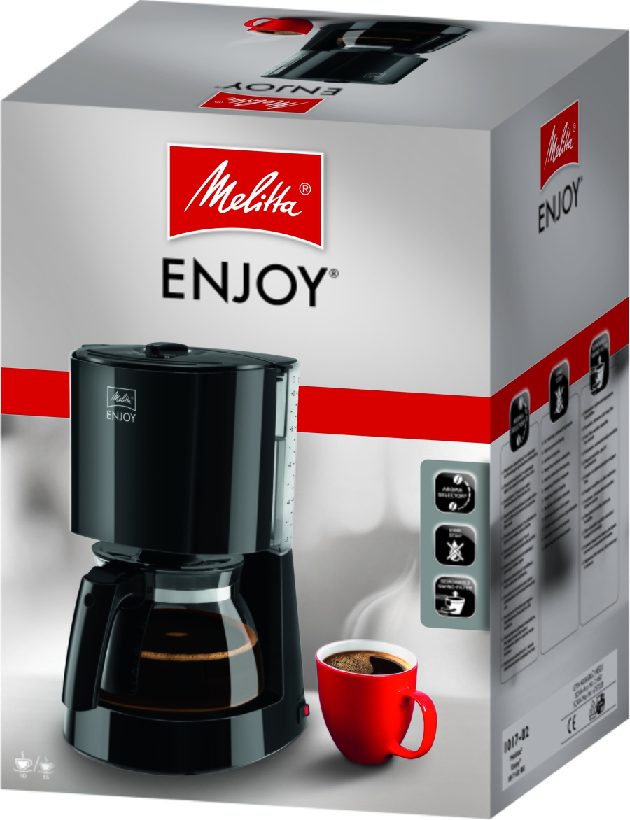 MELITTA Filterkaffeemaschine Enjoy Basis mit AromaSelector 1017-02 Schwarz