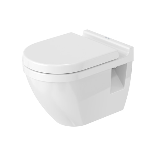 DURAVIT Starck 3 Wand-WC Set WC-Sitz randlos Toilette Absenkautomatik weiß